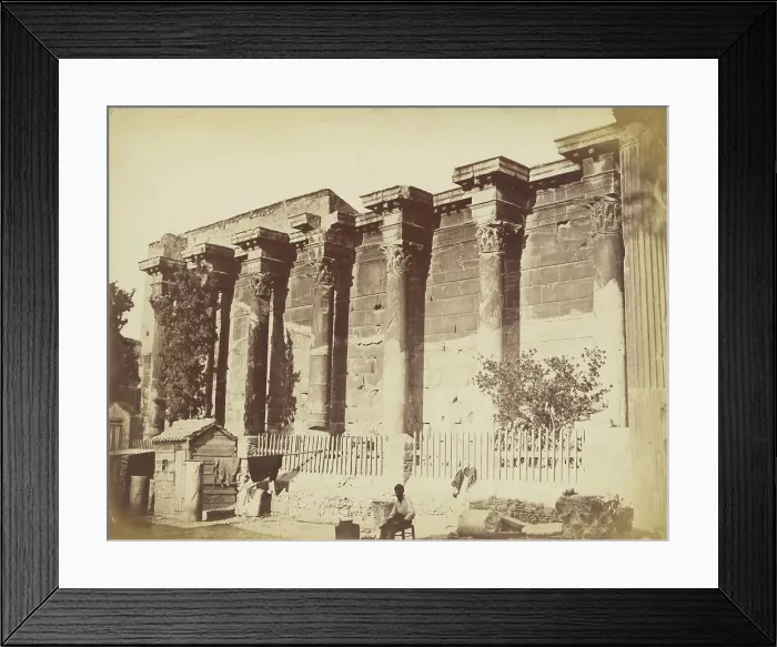 Framed Print : Greek View, 1860s. Creator: Petros Moraites Framed Print : Greek View, 1860s. Creator: Petros Moraites