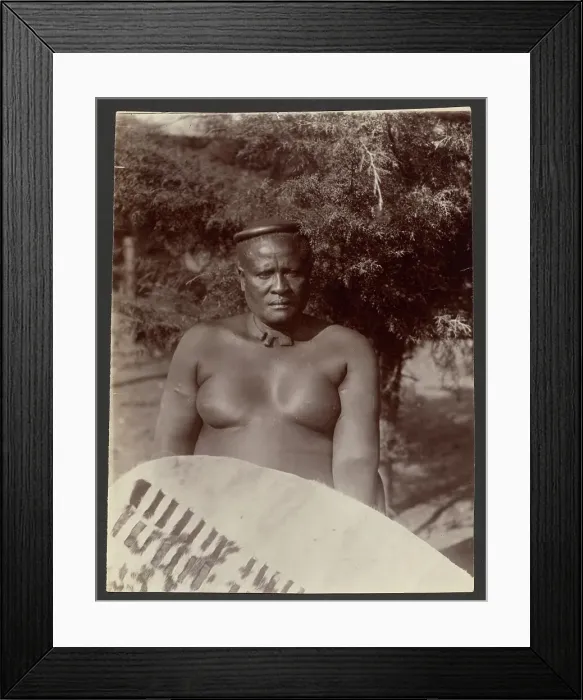 Framed Print : Zulu Chief, brother of Cetewayo, about 1860-1880. Creator: Unknown Framed Print : Zulu Chief, brother of Cetewayo, about 1860-1880. Creator: Unknown
