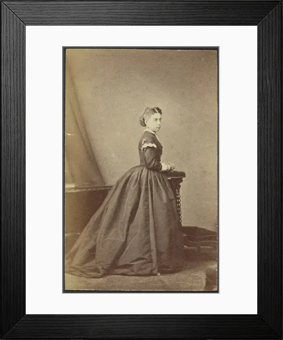 Framed Print : Portrait of a Woman, late 19th century. Creator: Unknown Framed Print : Portrait of a Woman, late 19th century. Creator: Unknown