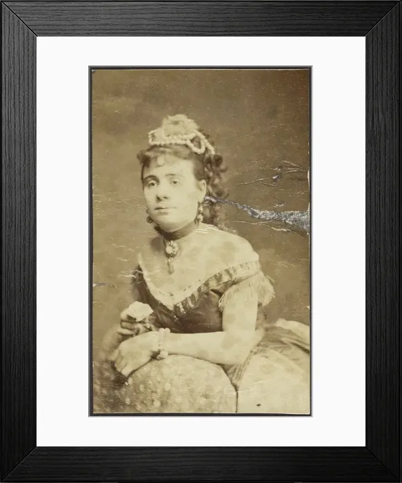 Framed Print : Portrait of a Woman, late 19th century. Creator: Unknown Framed Print : Portrait of a Woman, late 19th century. Creator: Unknown