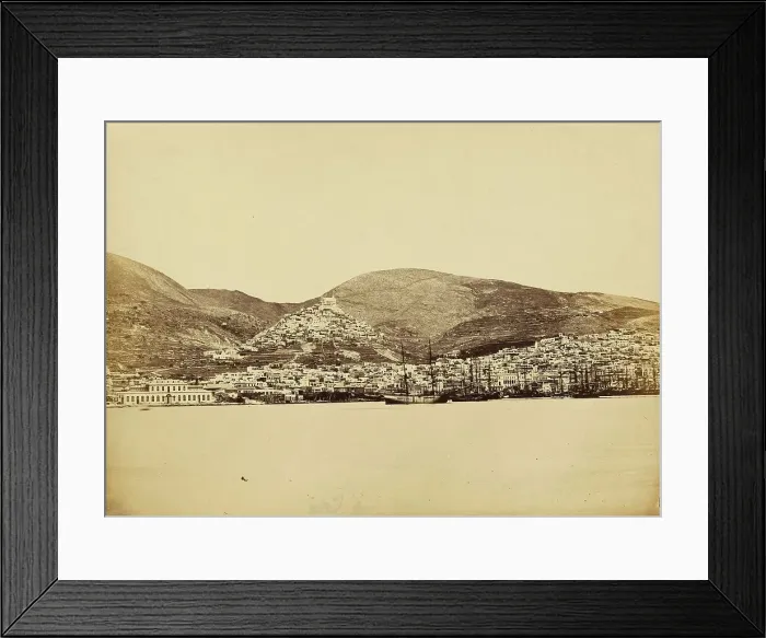Framed Print : Syra, Greece, about 1865. Creator: Konstantinos Dimitriou Framed Print : Syra, Greece, about 1865. Creator: Konstantinos Dimitriou