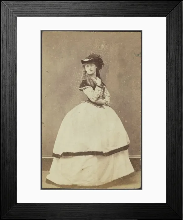 Framed Print : Portrait of a Woman, late 19th century. Creator: Unknown Framed Print : Portrait of a Woman, late 19th century. Creator: Unknown
