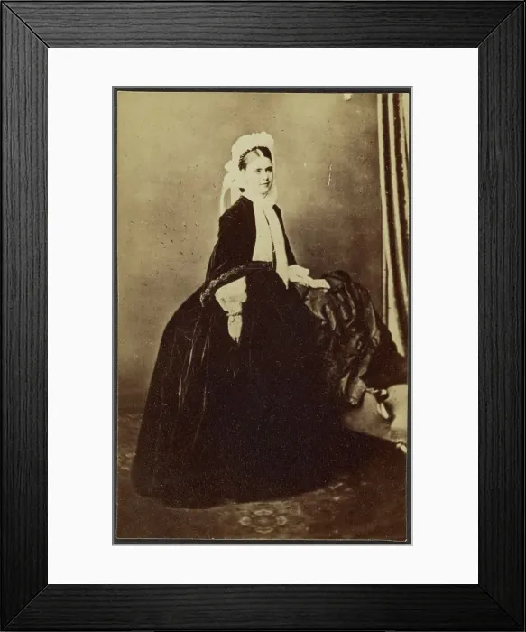 Framed Print : Portrait of a Woman, late 19th century. Creator: Unknown Framed Print : Portrait of a Woman, late 19th century. Creator: Unknown