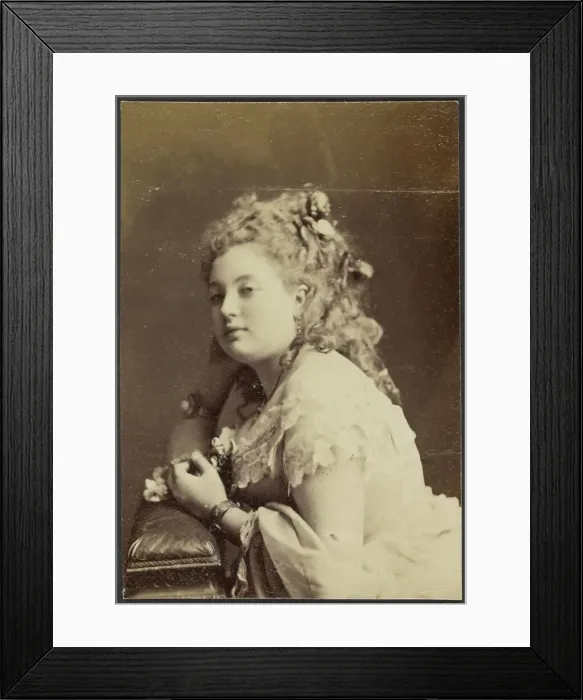 Framed Print : Portrait of Maud Howard, late 19th century. Creator: Unknown Framed Print : Portrait of Maud Howard, late 19th century. Creator: Unknown