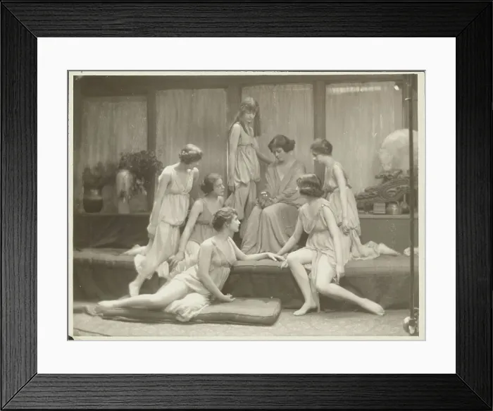 Framed Print : Isadora Duncan and Group, about 1917. Creator: Arnold Genthe Framed Print : Isadora Duncan and Group, about 1917. Creator: Arnold Genthe