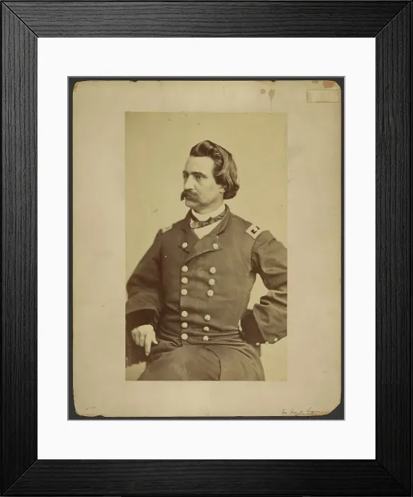 Framed Print : Portrait of General John A. Logan, about 1865. Creator: Mathew Brady Framed Print : Portrait of General John A. Logan, about 1865. Creator: Mathew Brady