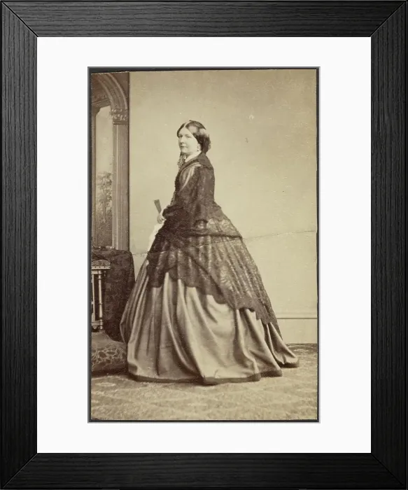 Framed Print : Portrait of a Woman, late 19th century. Creator: Unknown Framed Print : Portrait of a Woman, late 19th century. Creator: Unknown