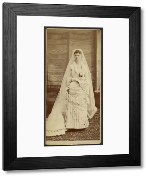 Framed Print : Portrait of a bride, about 1880-1890. Creator: Unknown Framed Print : Portrait of a bride, about 1880-1890. Creator: Unknown