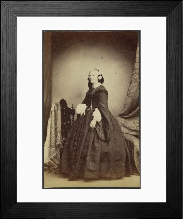 Framed Print : Portrait of a Woman, 1860s. Creator: Unknown Framed Print : Portrait of a Woman, 1860s. Creator: Unknown
