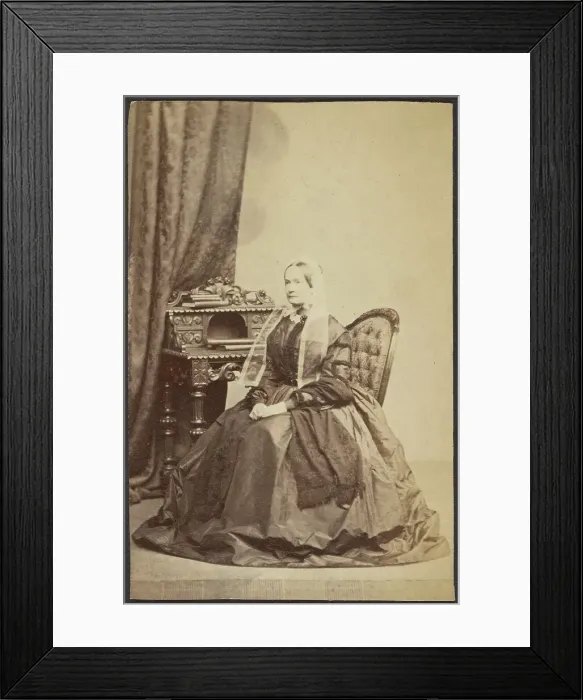 Framed Print : Portrait of a Woman, late 19th century. Creator: Unknown Framed Print : Portrait of a Woman, late 19th century. Creator: Unknown
