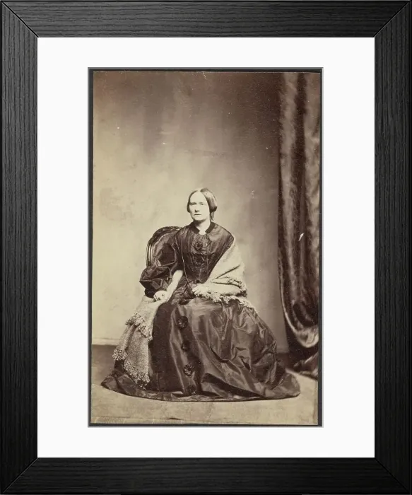 Framed Print : Portrait of a Woman, late 19th century. Creator: Unknown Framed Print : Portrait of a Woman, late 19th century. Creator: Unknown