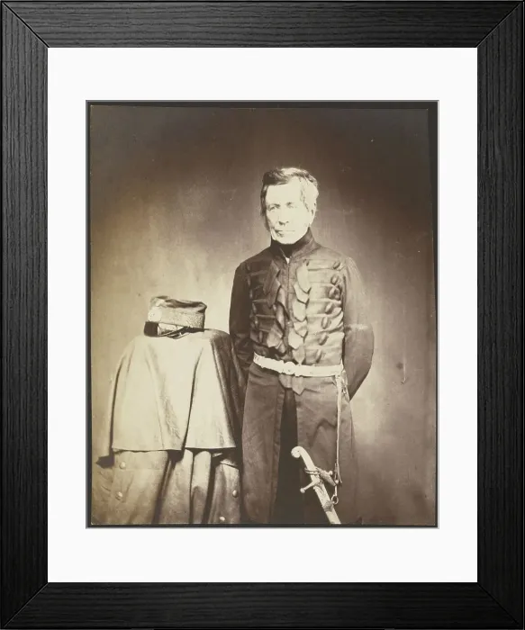 Framed Print : Lt. General Sir J. Burgoyne, G.C.B. 1855. Creator: Roger Fenton Framed Print : Lt. General Sir J. Burgoyne, G.C.B. 1855. Creator: Roger Fenton