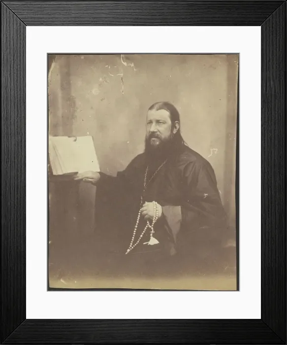 Framed Print : A Russian Orthodox Priest, about 1852. Creator: Unknown Framed Print : A Russian Orthodox Priest, about 1852. Creator: Unknown