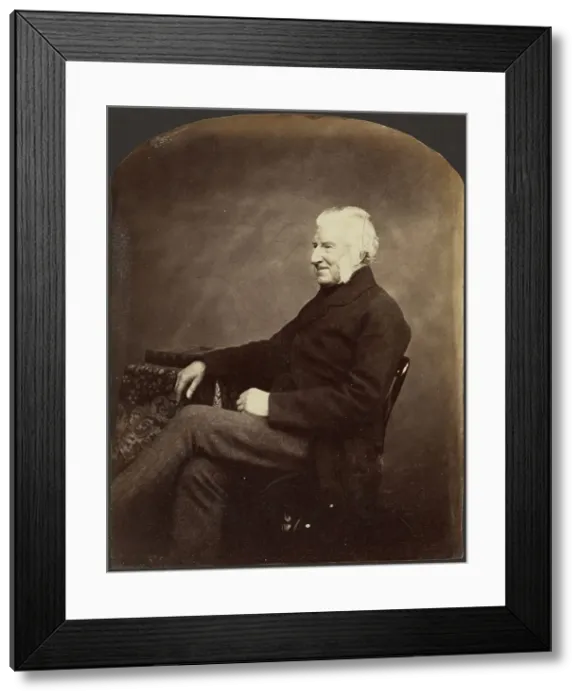Framed Print : Portrait of a Man, 3 / 4 view, about 1852-1862. Creator: Roger Fenton Framed Print : Portrait of a Man, 3 / 4 view, about 1852-1862. Creator: Roger Fenton