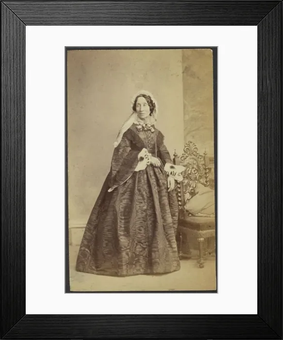 Framed Print : Portrait of a Woman, late 19th century. Creator: Unknown Framed Print : Portrait of a Woman, late 19th century. Creator: Unknown