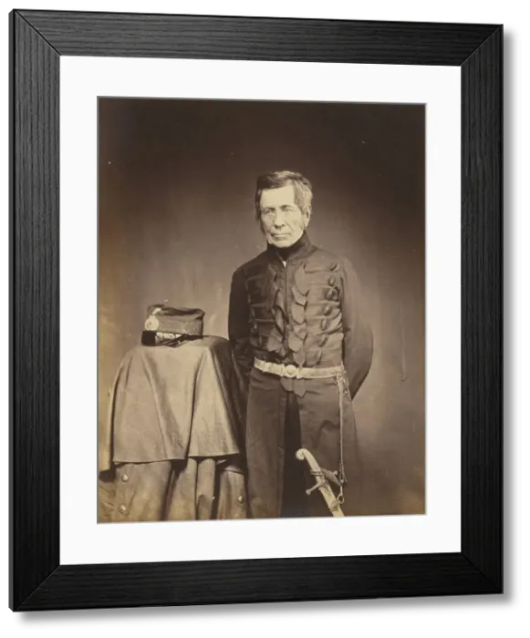 Framed Print : Lt. General Sir J. Burgoyne, G.C.B. 1855. Creator: Roger Fenton Framed Print : Lt. General Sir J. Burgoyne, G.C.B. 1855. Creator: Roger Fenton
