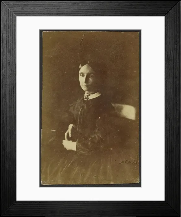 Framed Print : Portrait of a woman, about 1855. Creator: Unknown Framed Print : Portrait of a woman, about 1855. Creator: Unknown