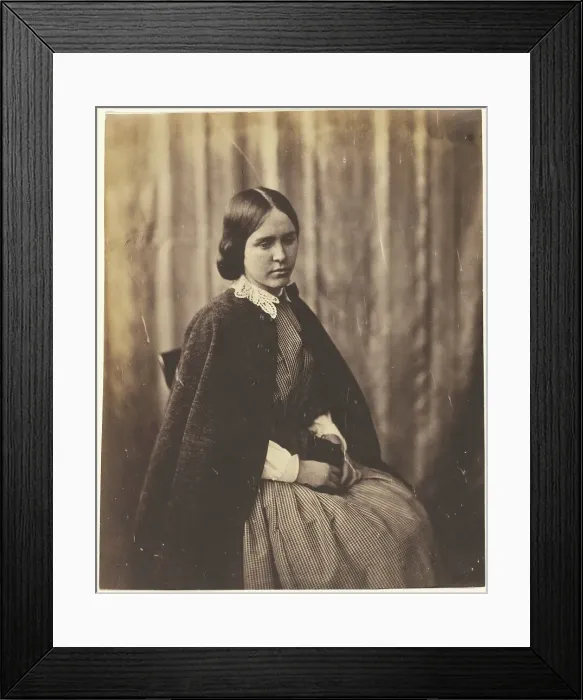 Framed Print : Portrait of a Girl, about 1852-1856. Creator: Roger Fenton Framed Print : Portrait of a Girl, about 1852-1856. Creator: Roger Fenton