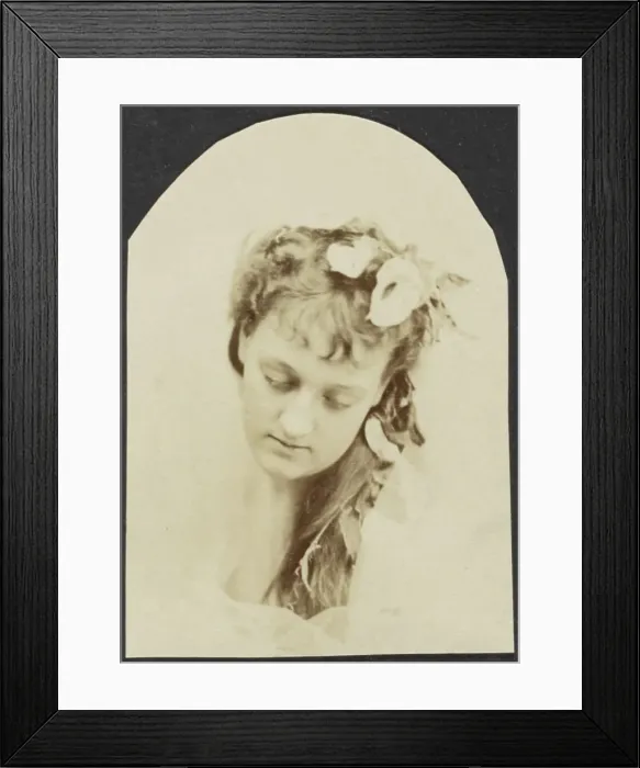 Framed Print : Portrait of a Young Woman, late 19th century. Creator: Unknown Framed Print : Portrait of a Young Woman, late 19th century. Creator: Unknown