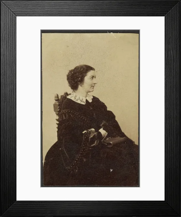 Framed Print : Portrait of a Woman, late 19th century. Creator: Unknown Framed Print : Portrait of a Woman, late 19th century. Creator: Unknown