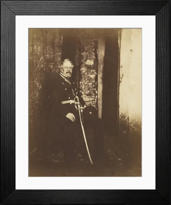 Framed Print : Major General Lockyer, 1855. Creator: Roger Fenton Framed Print : Major General Lockyer, 1855. Creator: Roger Fenton