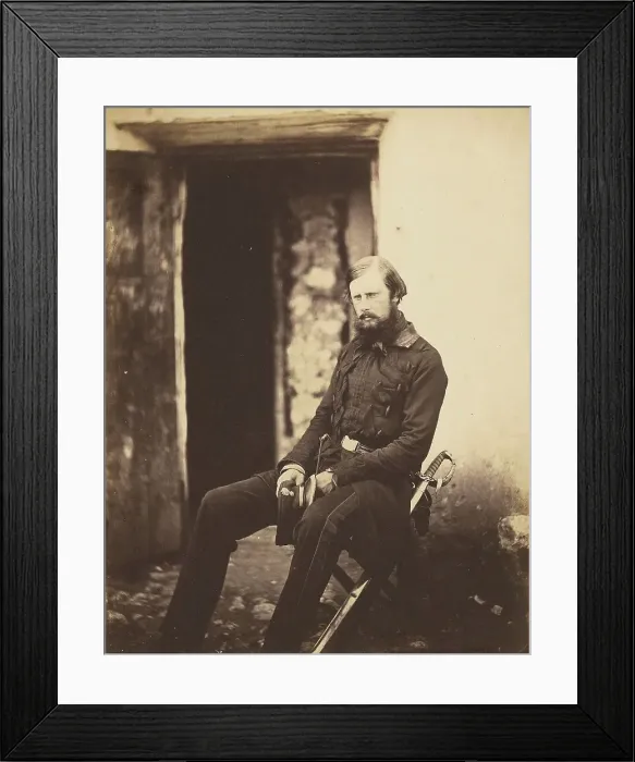Framed Print : Lt. Colonel Prince Edward of Saxe Weimar, 1856. Creator: Roger Fenton Framed Print : Lt. Colonel Prince Edward of Saxe Weimar, 1856. Creator: Roger Fenton