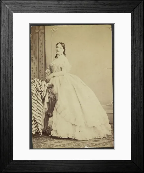 Framed Print : Portrait of a Woman, late 19th century. Creator: Unknown Framed Print : Portrait of a Woman, late 19th century. Creator: Unknown