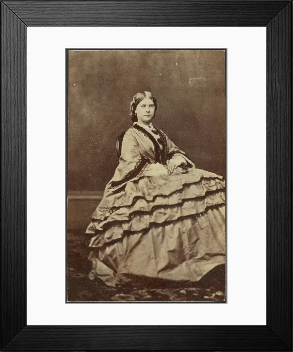 Framed Print : Portrait of a Woman, late 19th century. Creator: Unknown Framed Print : Portrait of a Woman, late 19th century. Creator: Unknown