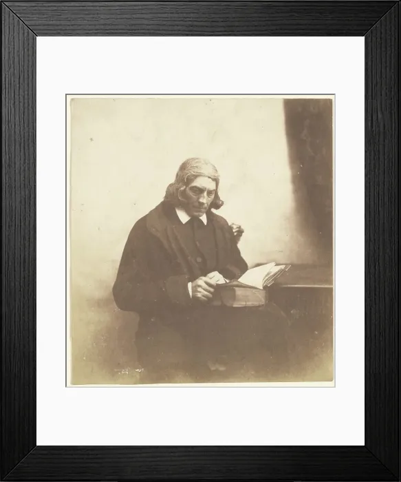 Framed Print : Portrait of a Clergyman with a Book, about 1852-1856. Creator: Roger Fenton Framed Print : Portrait of a Clergyman with a Book, about 1852-1856. Creator: Roger Fenton