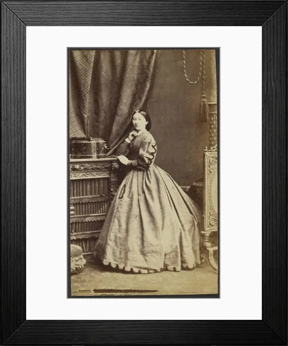 Framed Print : Portrait of a Woman, late 19th century. Creator: Unknown Framed Print : Portrait of a Woman, late 19th century. Creator: Unknown