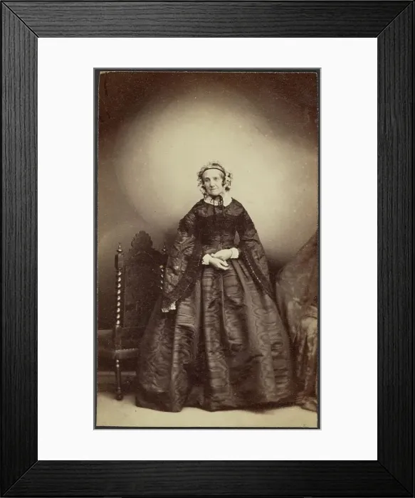 Framed Print : Portrait of a Woman, late 19th century. Creator: Unknown Framed Print : Portrait of a Woman, late 19th century. Creator: Unknown