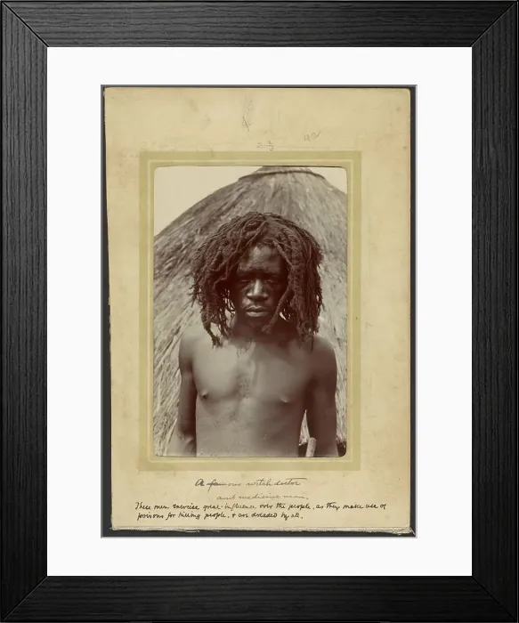 Framed Print : A Medicine Man, 1910. Creator: Unknown Framed Print : A Medicine Man, 1910. Creator: Unknown