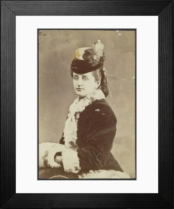 Framed Print : Portrait of a Woman, late 19th century. Creator: Unknown Framed Print : Portrait of a Woman, late 19th century. Creator: Unknown