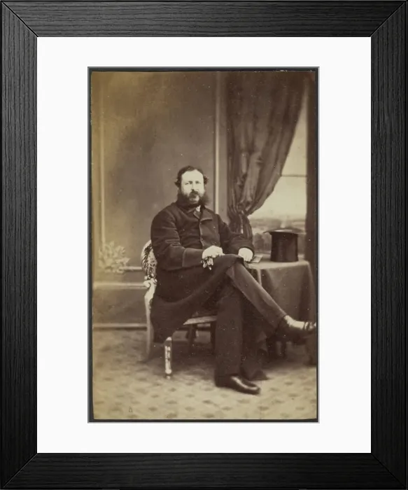 Framed Print : Portrait of a Man, late 19th century. Creator: Unknown Framed Print : Portrait of a Man, late 19th century. Creator: Unknown