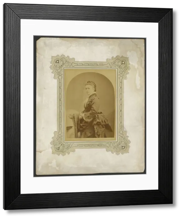 Framed Print : Portrait of young woman, about 1870-1880. Creator: Unknown Framed Print : Portrait of young woman, about 1870-1880. Creator: Unknown