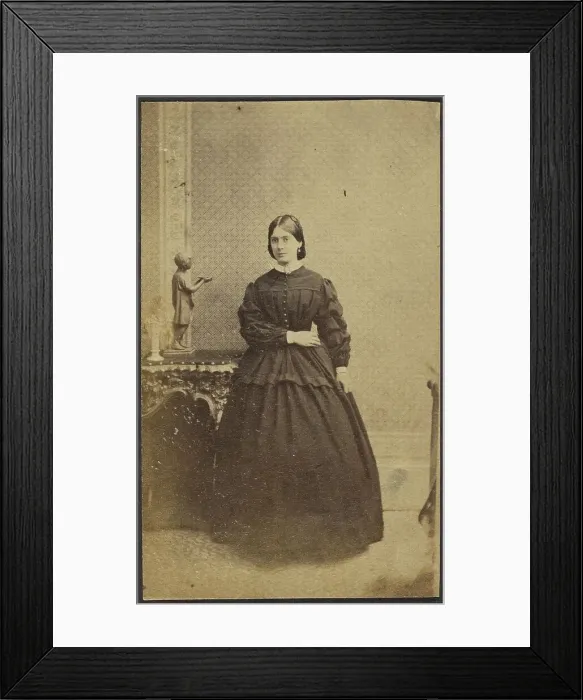 Framed Print : Portrait of a Woman, late 19th century. Creator: Unknown Framed Print : Portrait of a Woman, late 19th century. Creator: Unknown