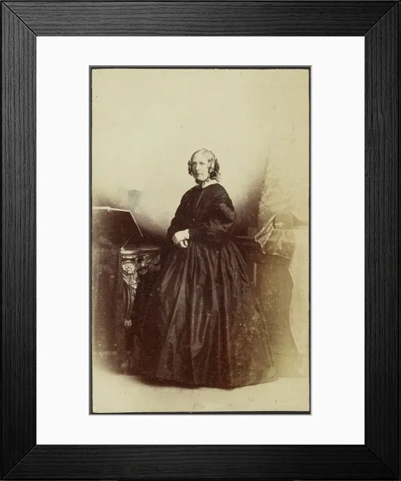 Framed Print : Portrait of a Woman, late 19th century. Creator: Unknown Framed Print : Portrait of a Woman, late 19th century. Creator: Unknown