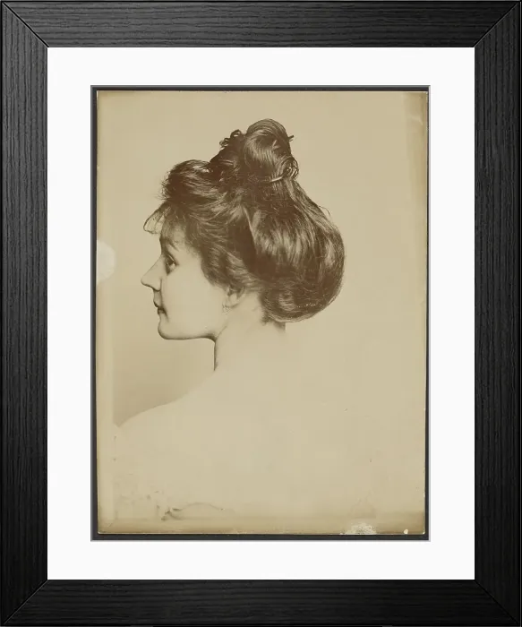 Framed Print : Maria Heilbraumer, about 1900. Creator: Franz von Stuck Framed Print : Maria Heilbraumer, about 1900. Creator: Franz von Stuck