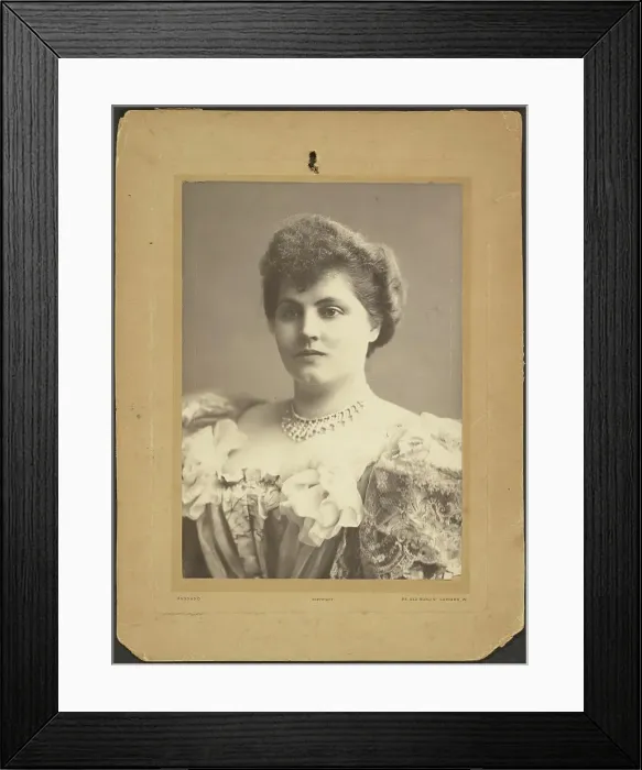 Framed Print : Portrait of a Woman, late 19th-early 20th century. Creator: Alexander Bassano Framed Print : Portrait of a Woman, late 19th-early 20th century. Creator: Alexander Bassano
