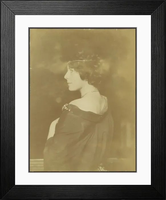 Framed Print : Portrait of an Unknown Woman, about 1900. Creator: Franz von Stuck Framed Print : Portrait of an Unknown Woman, about 1900. Creator: Franz von Stuck