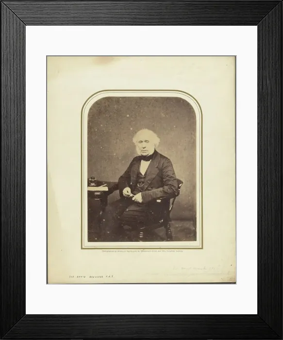 Framed Print : Sir David Brewster, about 1854-1859. Creator: Maull & Polyblank Framed Print : Sir David Brewster, about 1854-1859. Creator: Maull & Polyblank