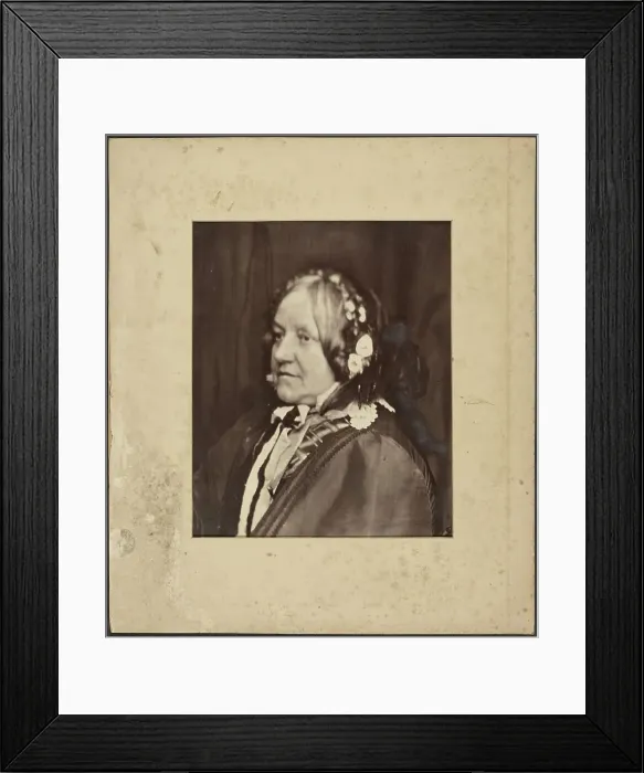 Framed Print : Portrait of an old woman, 1878-1896. Creator: Samuel Alexander Walker Framed Print : Portrait of an old woman, 1878-1896. Creator: Samuel Alexander Walker