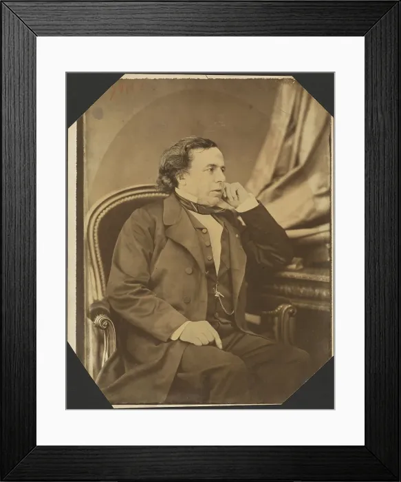 Framed Print : Portrait of Victor-Auguste-Francois Morel-Lavallee, 1858-1865. Creator: Pierre Petit Framed Print : Portrait of Victor-Auguste-Francois Morel-Lavallee, 1858-1865. Creator: Pierre Petit