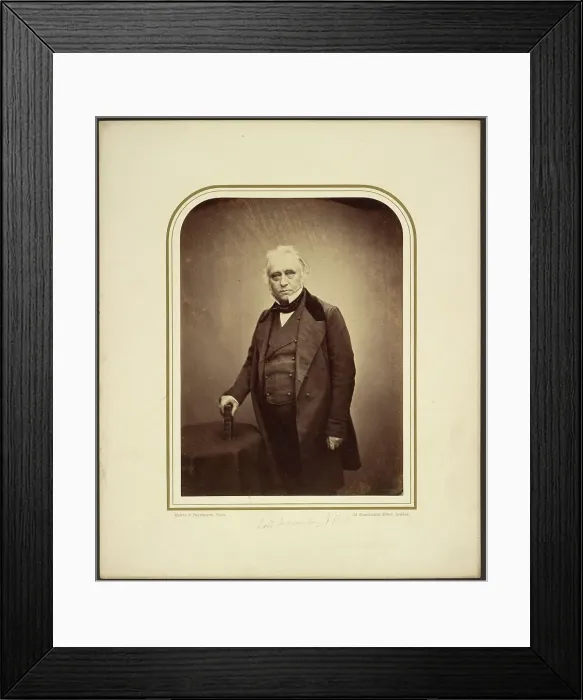 Framed Print : Lord Macauley, F.R.S. 1856. Creator: Maull & Polyblank Framed Print : Lord Macauley, F.R.S. 1856. Creator: Maull & Polyblank