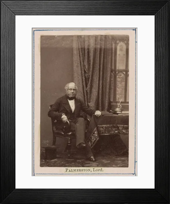Framed Print : Henry John Temple, 3rd Viscount Palmerston, 1860. Creator: Camille Silvy Framed Print : Henry John Temple, 3rd Viscount Palmerston, 1860. Creator: Camille Silvy
