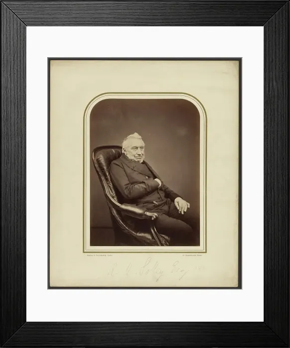 Framed Print : R.H. Solly, Esq. F.R.S. 1855. Creator: Maull & Polyblank Framed Print : R.H. Solly, Esq. F.R.S. 1855. Creator: Maull & Polyblank
