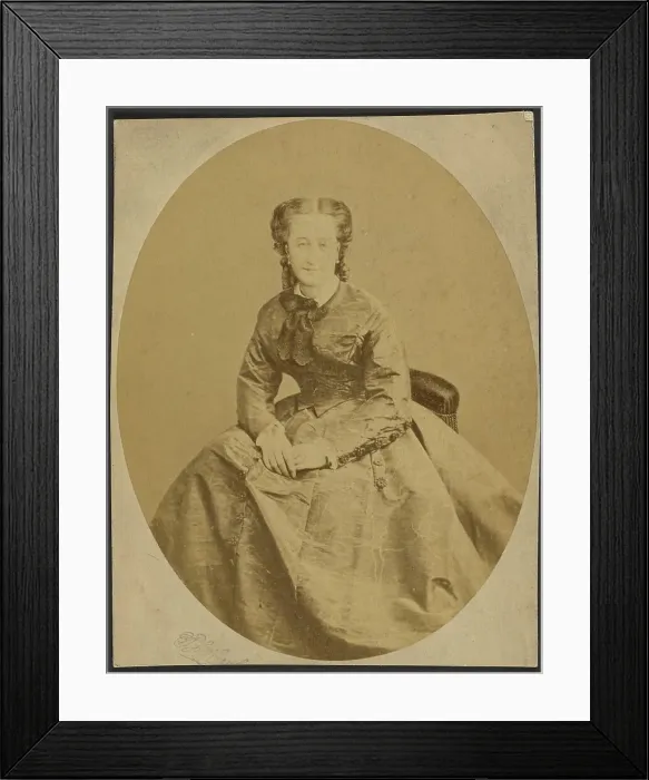 Framed Print : Pauline de Metternich nee Pauline Sander, about 1860. Creator: Alphonse J. Liebert Framed Print : Pauline de Metternich nee Pauline Sander, about 1860. Creator: Alphonse J. Liebert