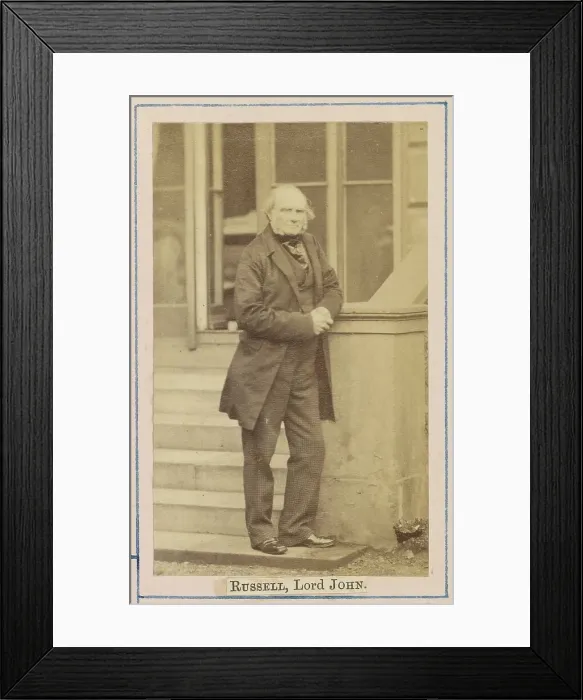Framed Print : John Russell, 1st Earl Russell, about 1860-1862. Creator: Caldesi, Blanford & Co Framed Print : John Russell, 1st Earl Russell, about 1860-1862. Creator: Caldesi, Blanford & Co