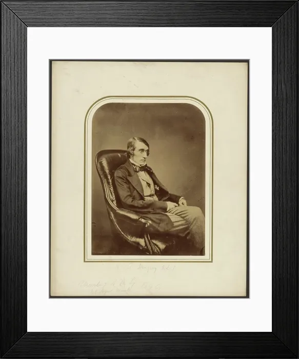 Framed Print : Arthur Henfrey, FLS, 1855. Creator: Maull & Polyblank Framed Print : Arthur Henfrey, FLS, 1855. Creator: Maull & Polyblank