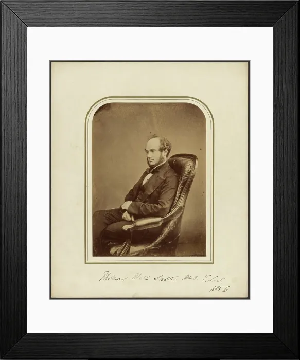 Framed Print : Thomas Bell Salter, M.D. F.L.S. 1856. Creator: Maull & Polyblank